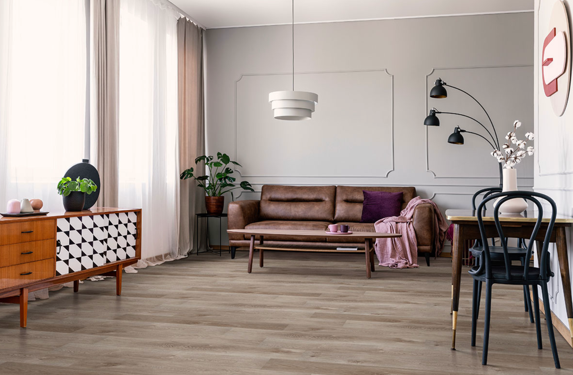 Prescott® Whitfield Gray® Luxury Vinyl Planks