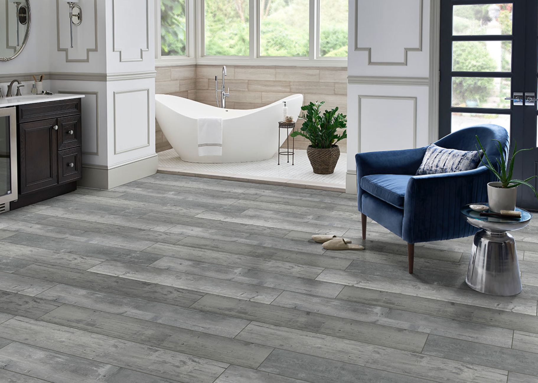 Kingsdown Gray® Luxury Vinyl Planks