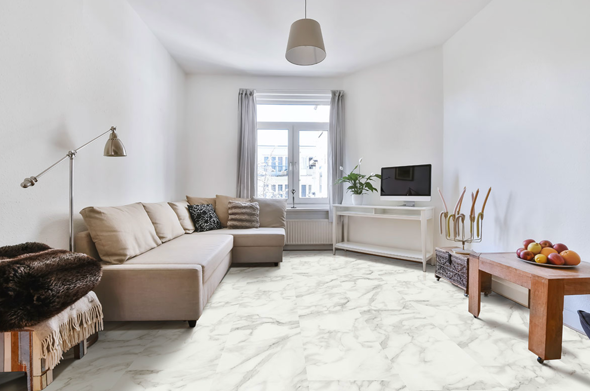 XL Trecento® Calacatta Venosa Gold® Luxury Vinyl Tile
