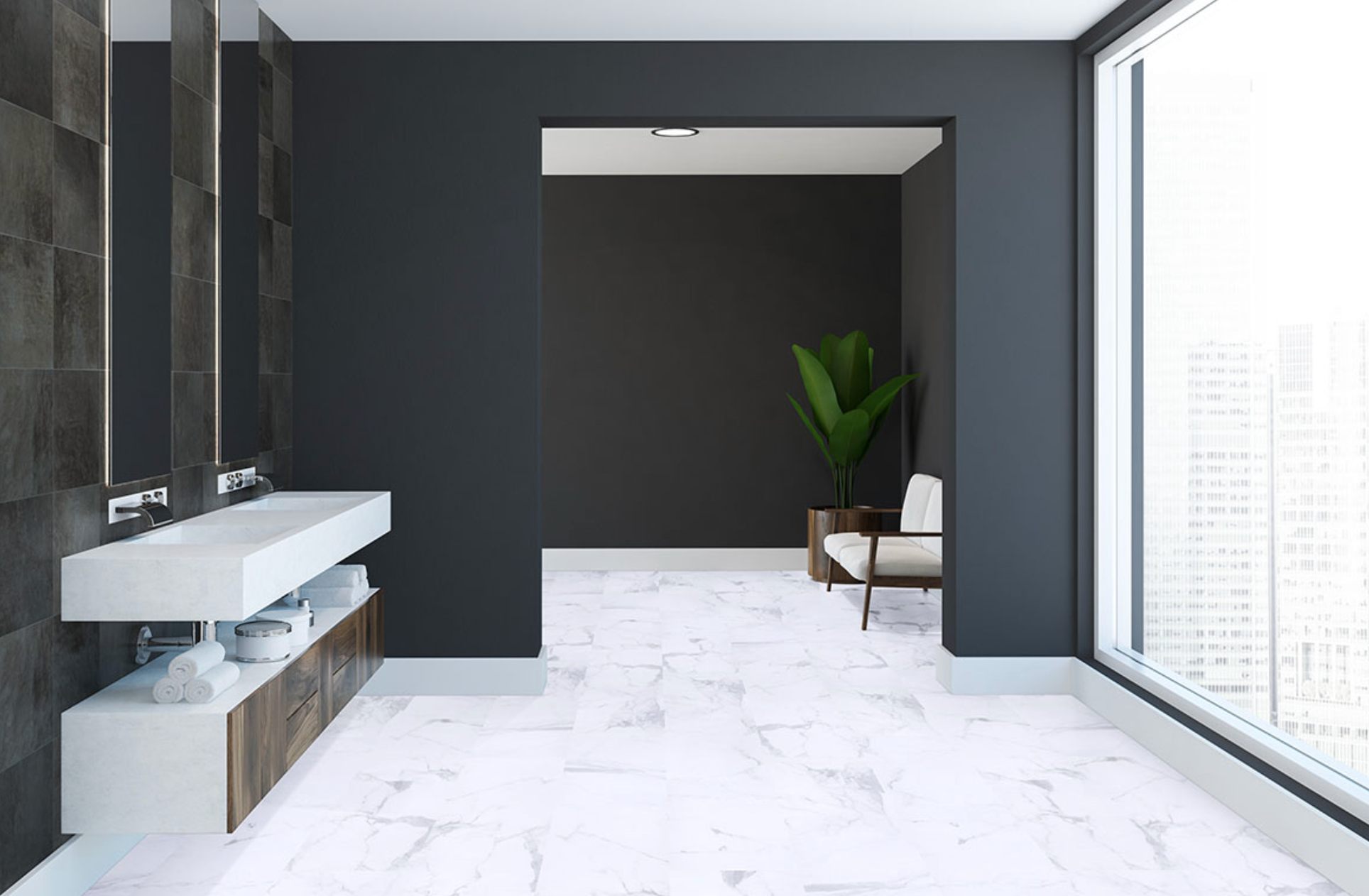 Trecento® Calacatta Legend™ Luxury Vinyl Tile