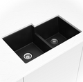 BLACK QUARTZ DOUBLE BOWL 60/40-3221