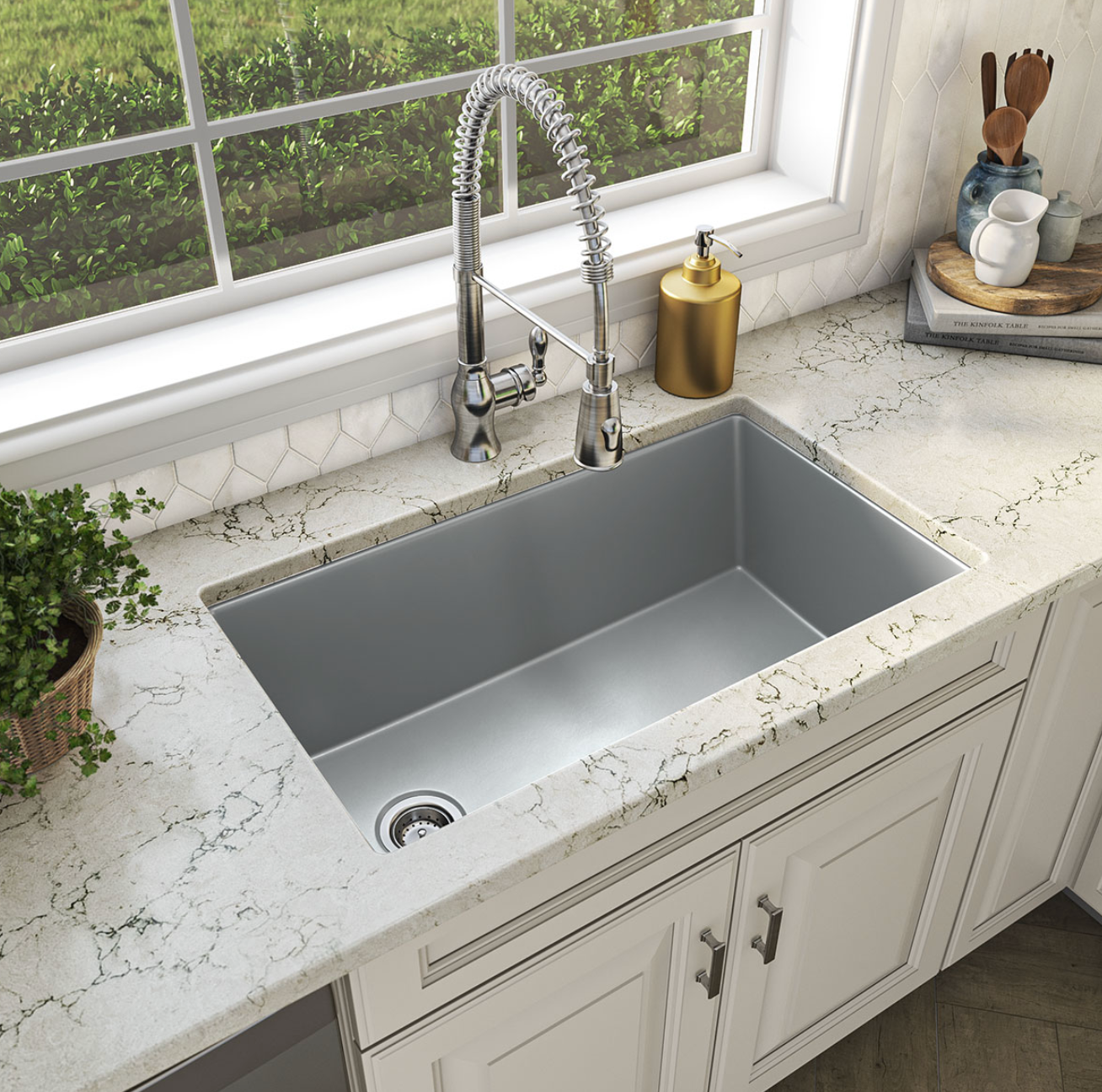 GRAY QUARTZ SINGLE BOWL 3119