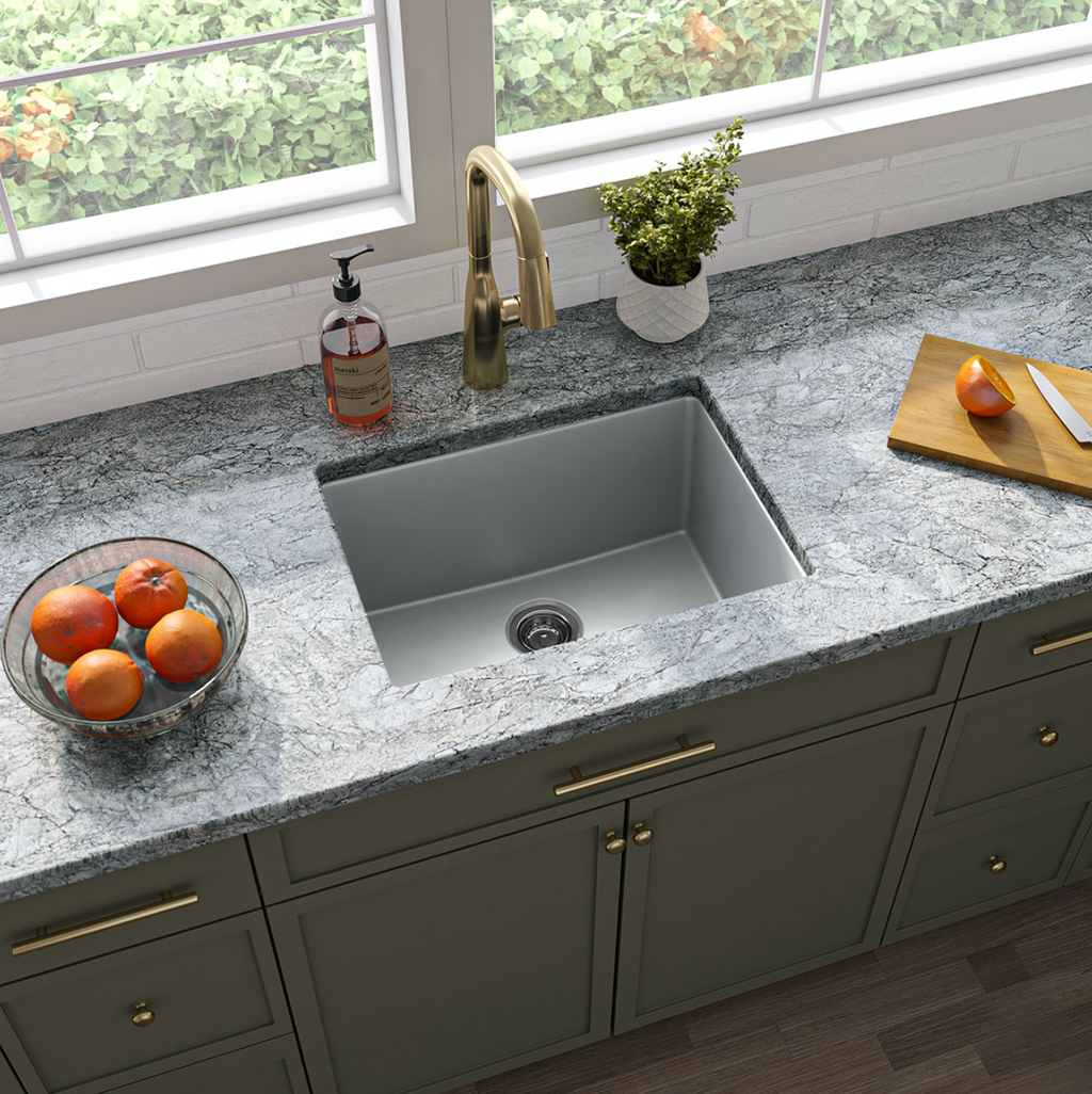 GRAY QUARTZ SINGLE BOWL 2418
