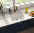WHITE QUARTZ SINGLE BOWL 2418