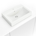 OVERMOUNT WHITE RECTANGLE PORCELAIN 2417