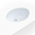 VANITY WHITE OVAL PORCELAIN 1512