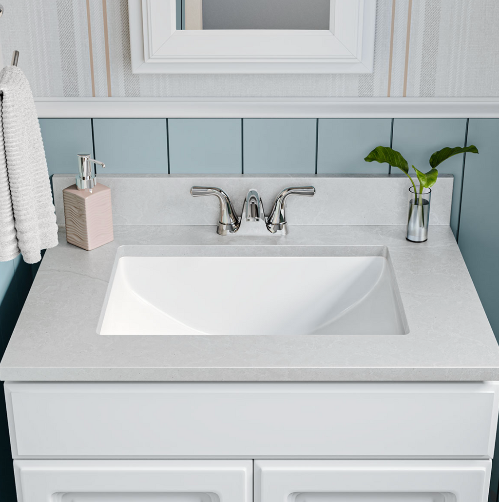 VANITY WHITE RECT PORCELAIN 2015 STRAIGHT