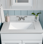 VANITY WHITE RECT PORCELAIN 2015 STRAIGHT