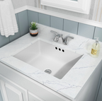 VANITY WHITE RECT PORCELAIN 2015 FLAT