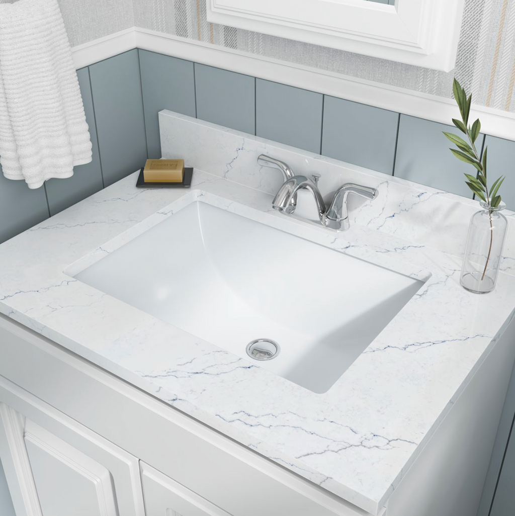VANITY WHITE RECTANGLE PORCELAIN 2015