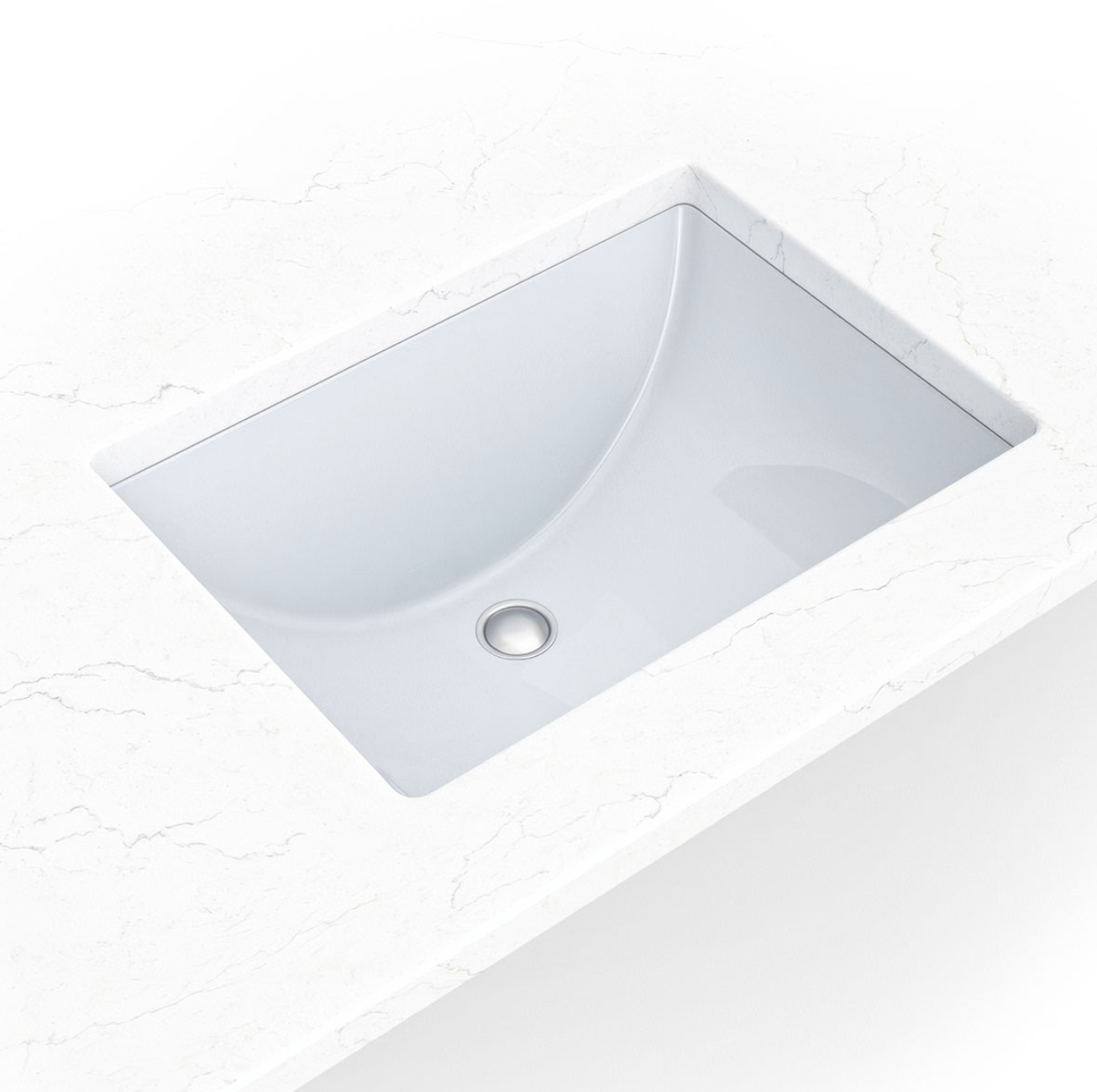 WHITE PORCELAIN SINK 18X13