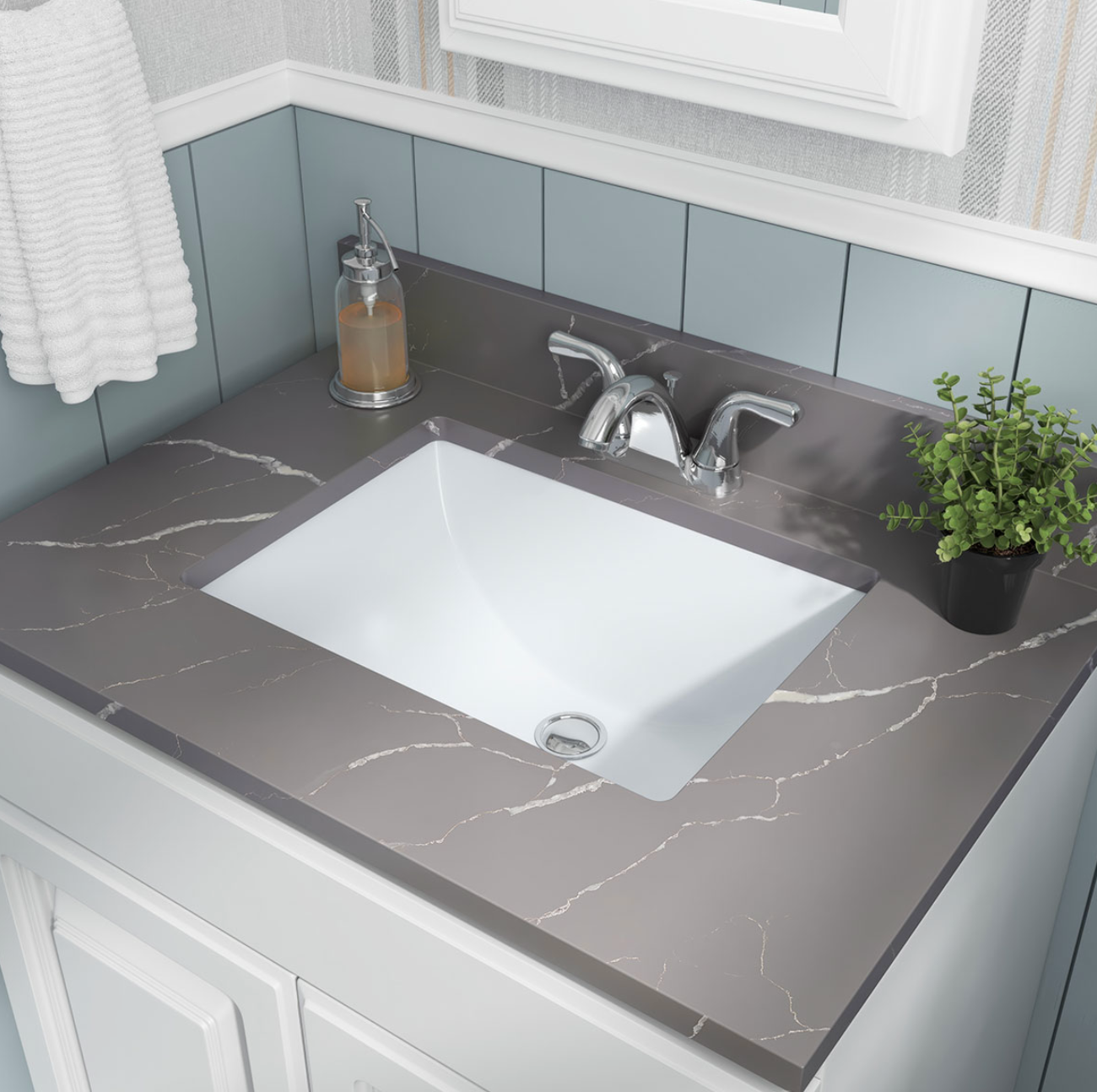 WHITE PORCELAIN SINK 18X13