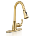 1 HANDLE PULL-DOWN SPRAYER KITCHEN FAUCET - 803 GOLD