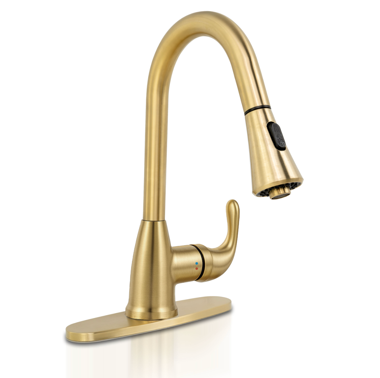 1 HANDLE PULL-DOWN SPRAYER KITCHEN FAUCET - 803 GOLD