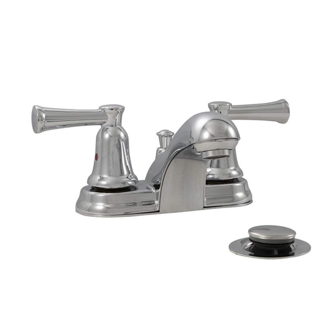 2 HANDLE BATHROOM FAUCET - 410 CHROME