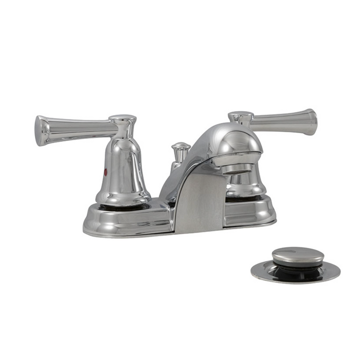 2 HANDLE BATHROOM FAUCET - 410 CHROME
