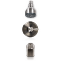 1 HANDLE SHOWER/TUB FAUCET WITH VALVE- 607 BRUSH NICKEL