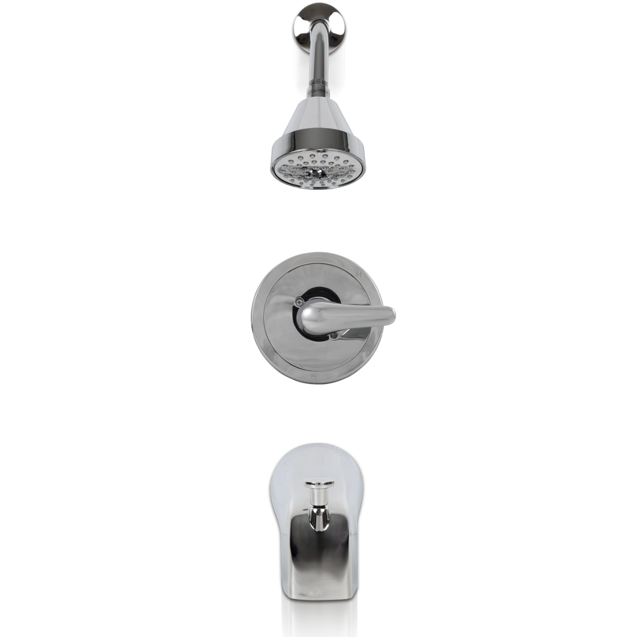 1 HANDLE SHOWER/TUB FAUCET WITH VALVE- 608 CHROME