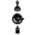 1-HANDLE 1-SPRAY TUB AND SHOWER FAUCET WITH PRESSURE BALANCE VALVE - 608 MATTE BLACK