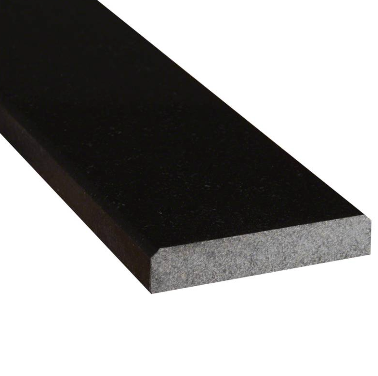 Black Granite 4x36x.75 Polished Double Beveled Threshold