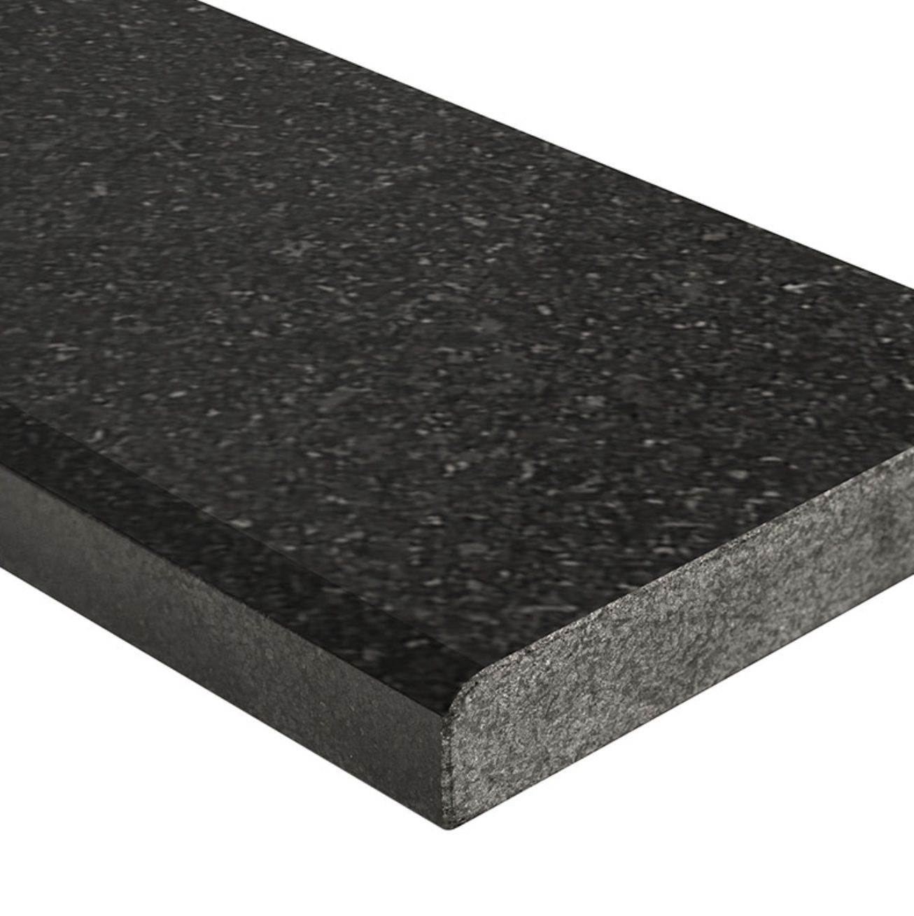 Black Granite 4x36x0.75 Honed Double Beveled Threshold