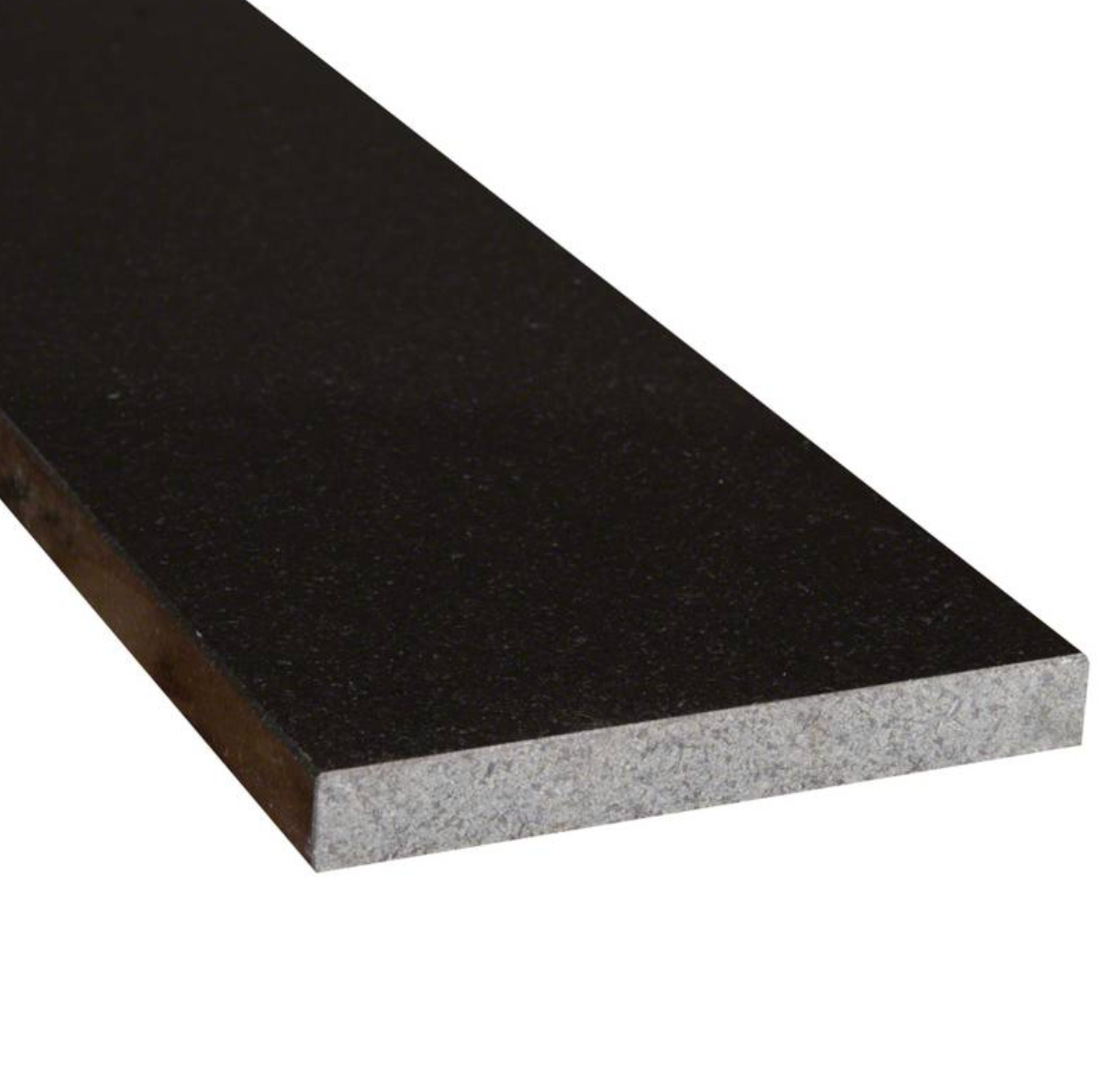 Black Granite 6x72x.75 Polished Double Beveled Threshold
