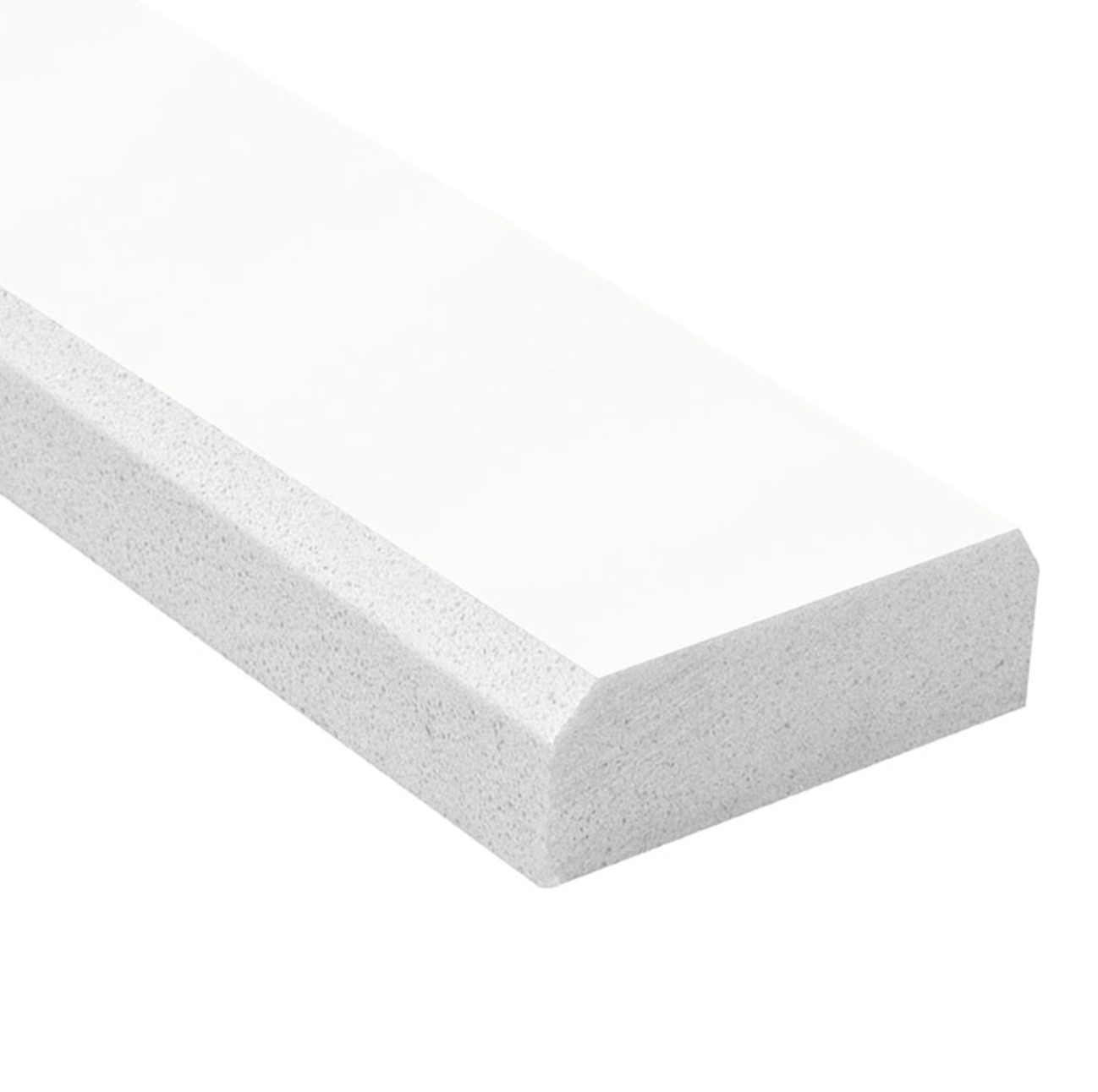 Bright White 2x36 Double Beveled Polished Threshold