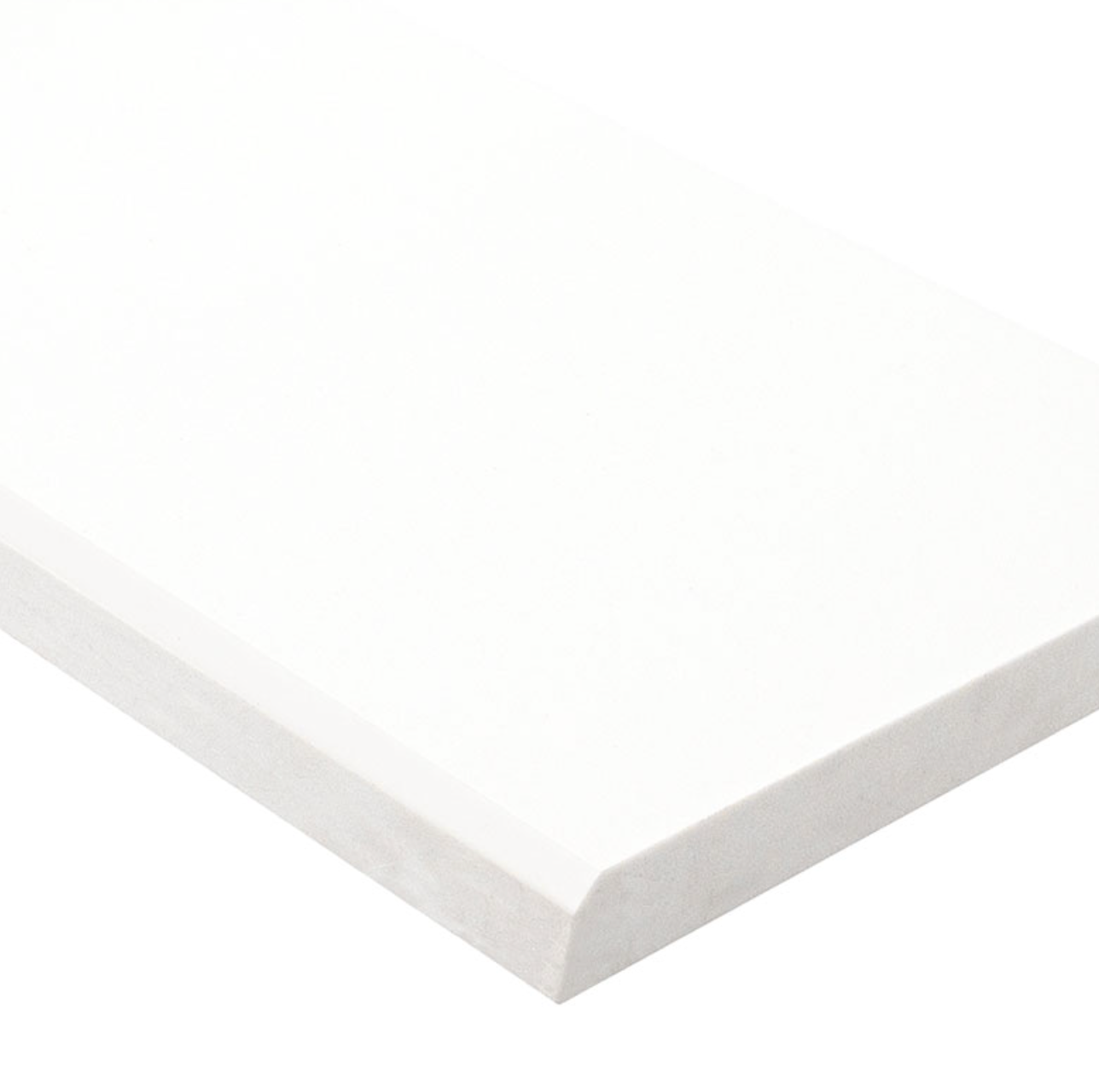 Bright White 4x24 Double Beveled Polished Threshold