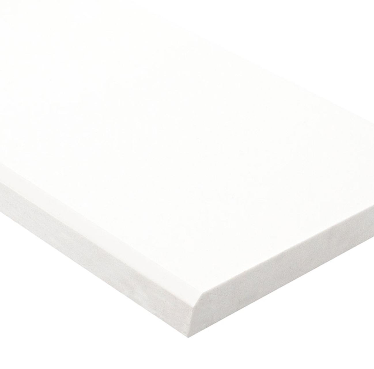 Bright White 4x36 Double Beveled Polished Threshold