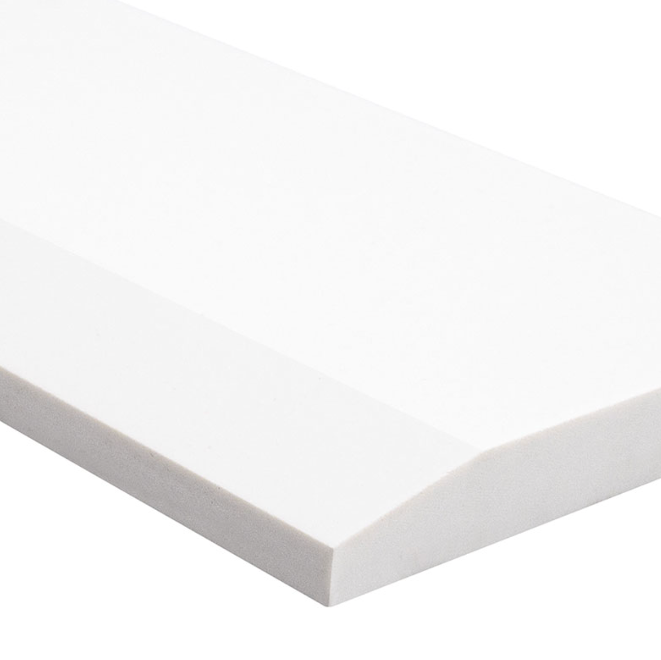 Bright White 5x30 Single Hollywood Polished Threshold