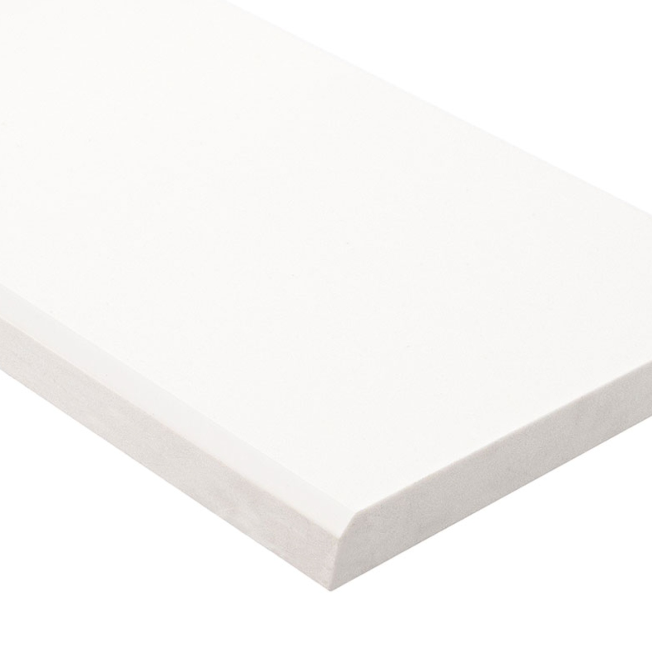 Bright White 6x73 Double Beveled Polished Threshold