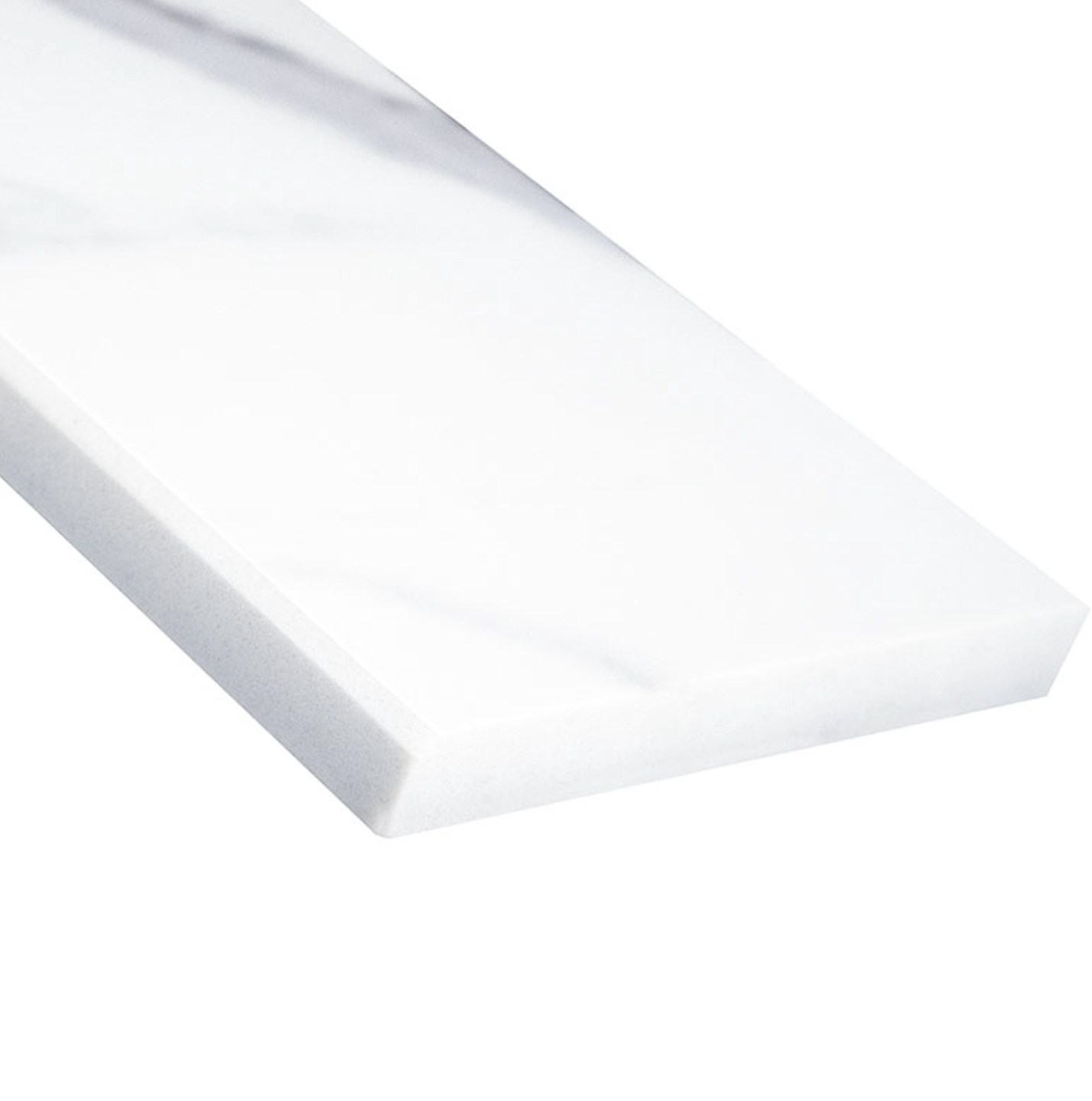 Calacatta Nowy 6x73x0.75 Polished Single Beveled Threshold