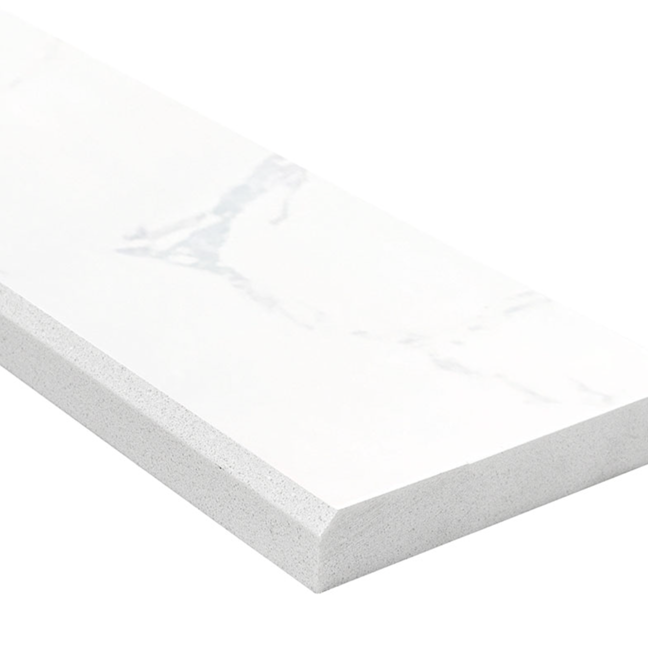 Carrara White 4x36 Double Beveled Polished Threshold