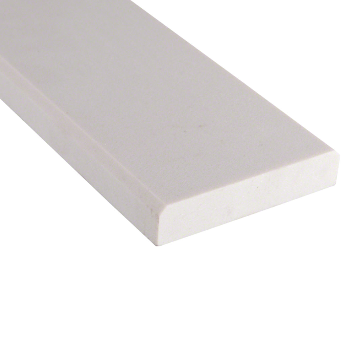 Engineered White 4x24x0.625 Polished Double Beveled