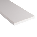 Engineered White Marble 6x37x0.62 Polished Single Beveled