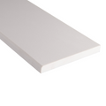 Engineered White Marble 6x54x0.62 Polished Single Beveled