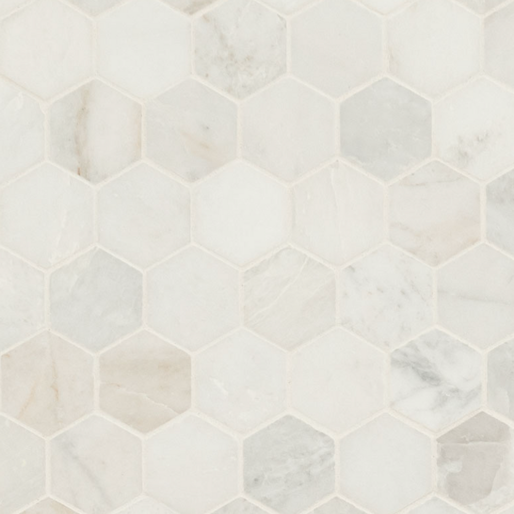 Arabescato Venato Hexagon Tile