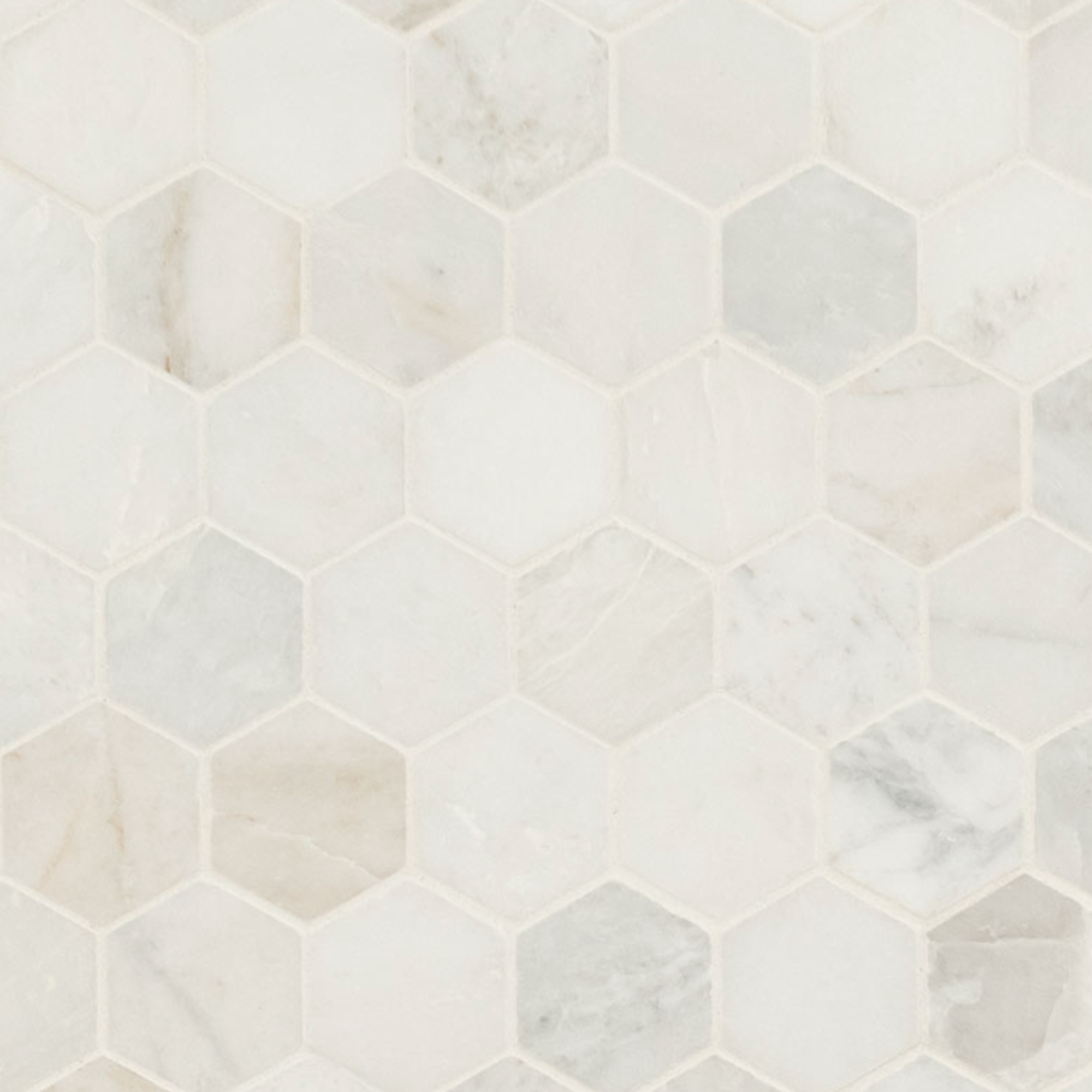 Arabescato Venato Hexagon Tile
