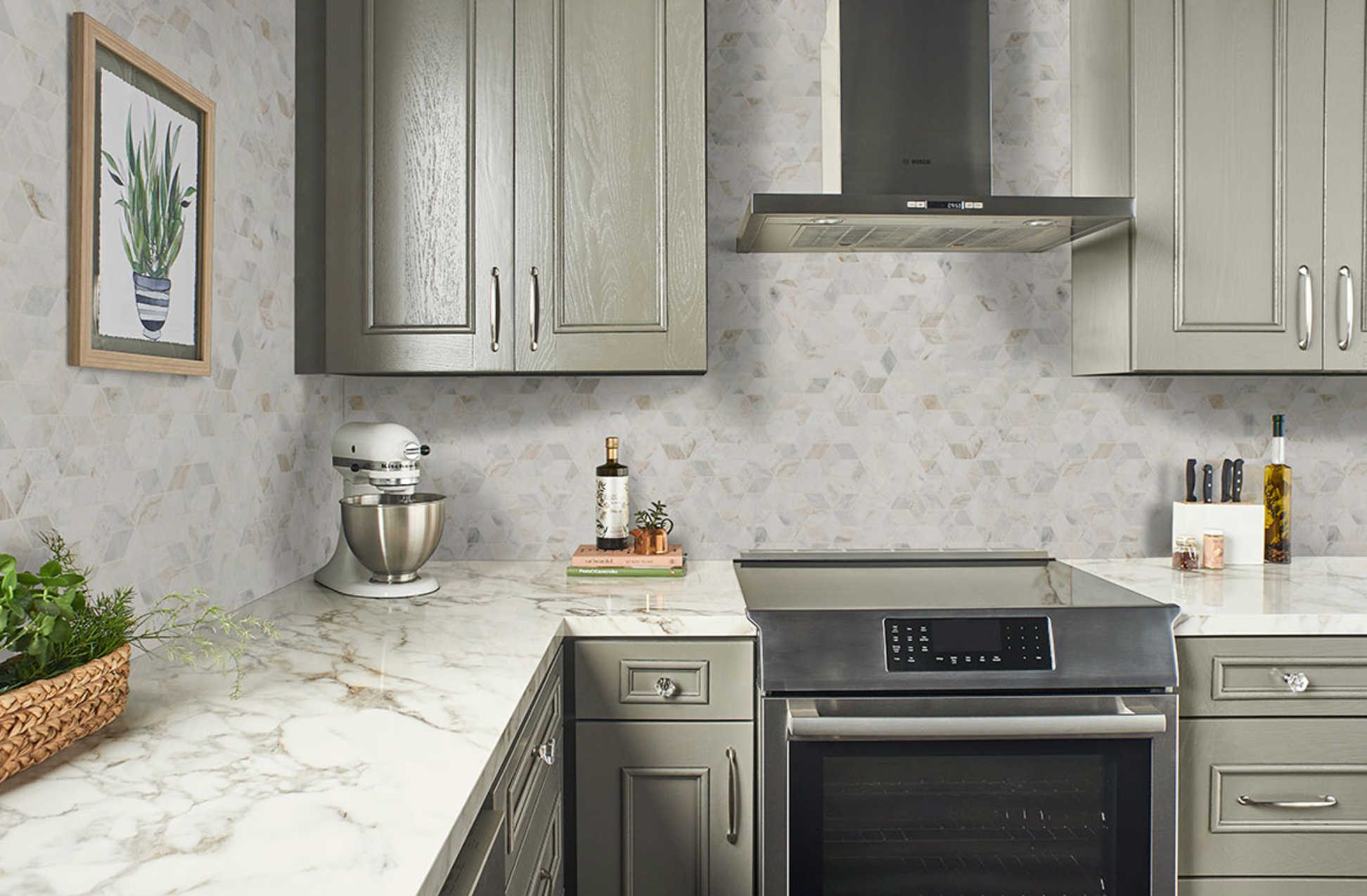 Arabescato Venato Cube Marble Tile