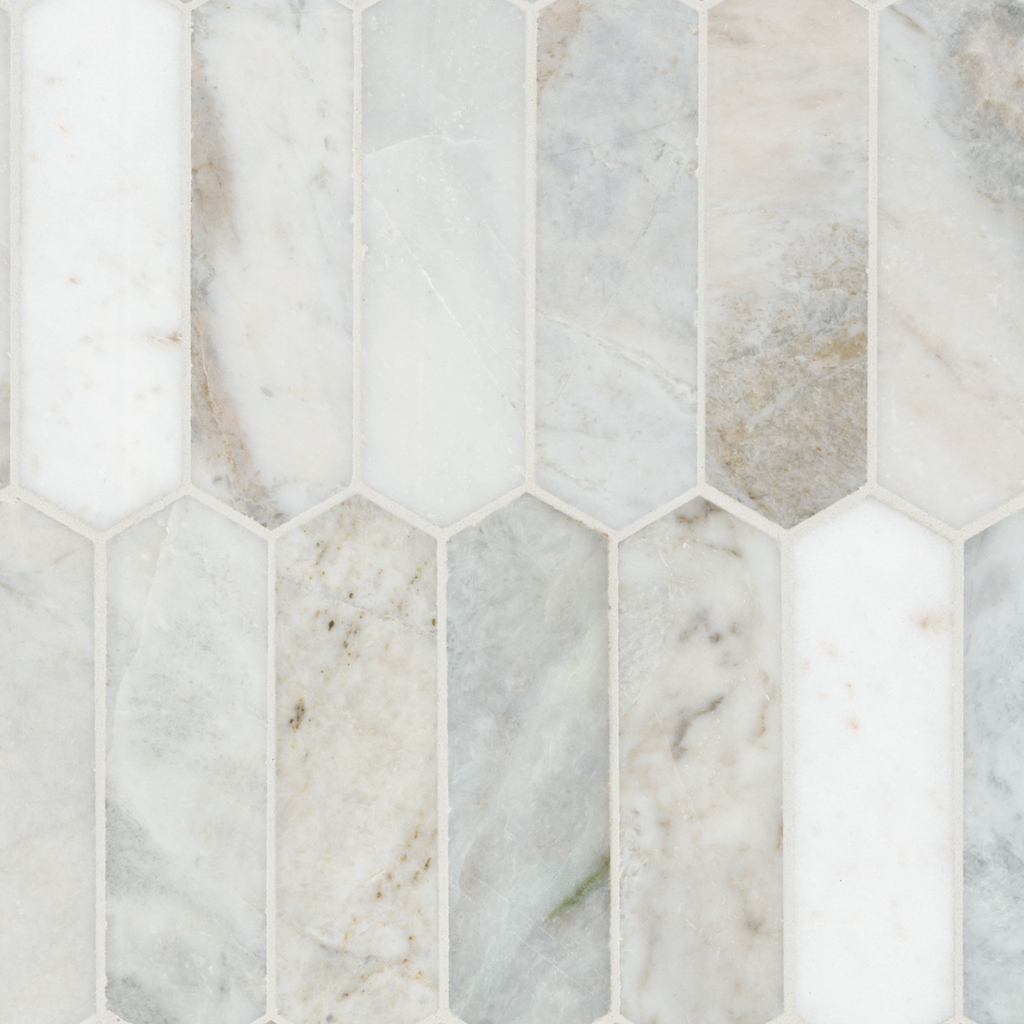 Arabescato Venato Picket Tile