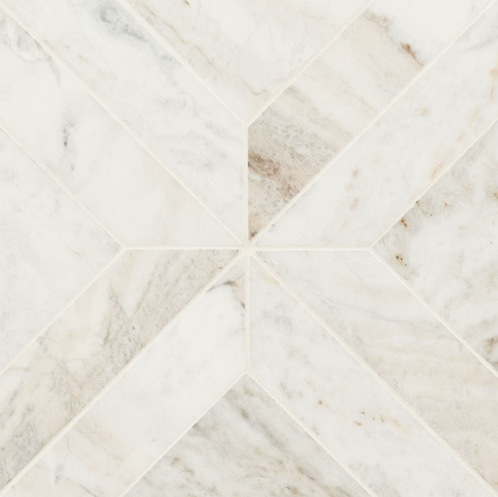 Arabescato Venato Argyle Tile