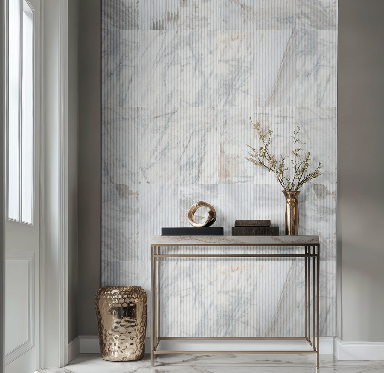 Arabescato Venato Valentino Fluto 12x24 Honed