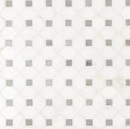 Bianco Dolomite Dotty Pattern Mosaic