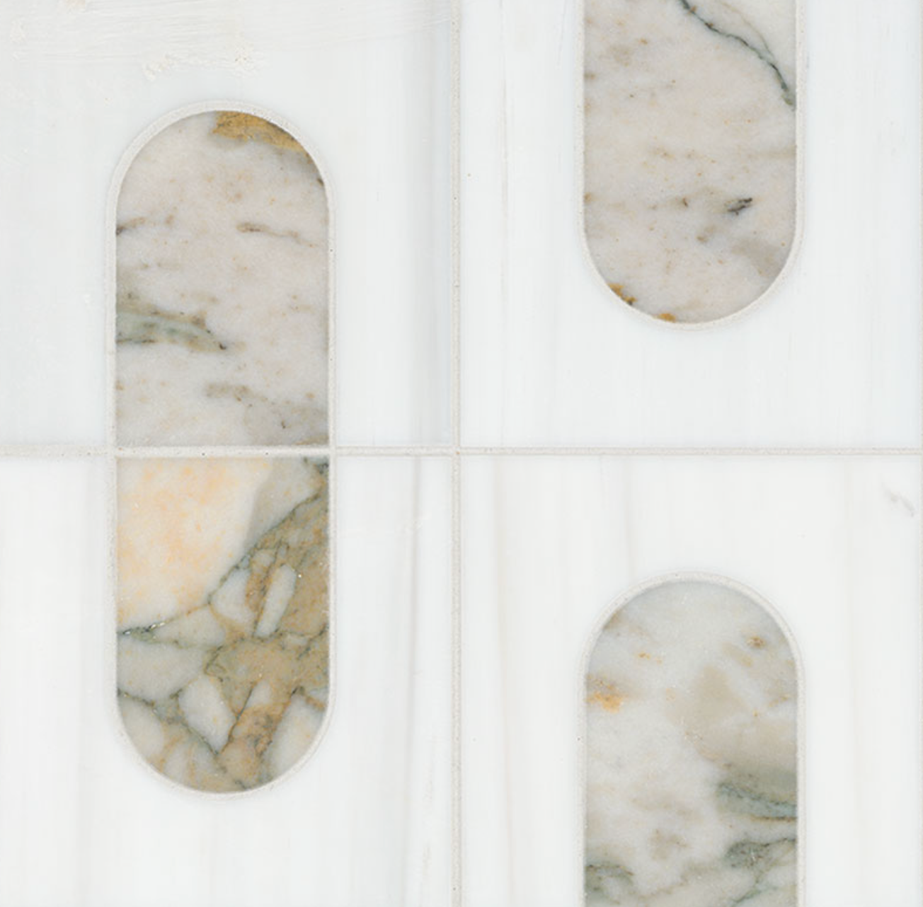 Bianco Dolomite Moderno Polished Mosaic