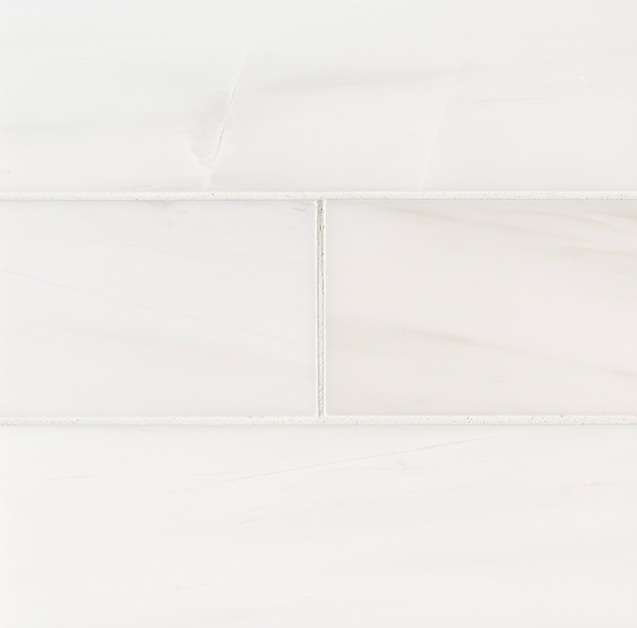 Bianco Dolomite Polished Subway Tile 4x12