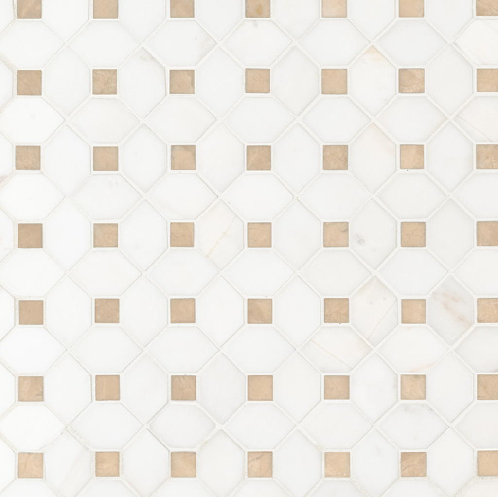 Bianco Dolomite Crema Dotty Pattern