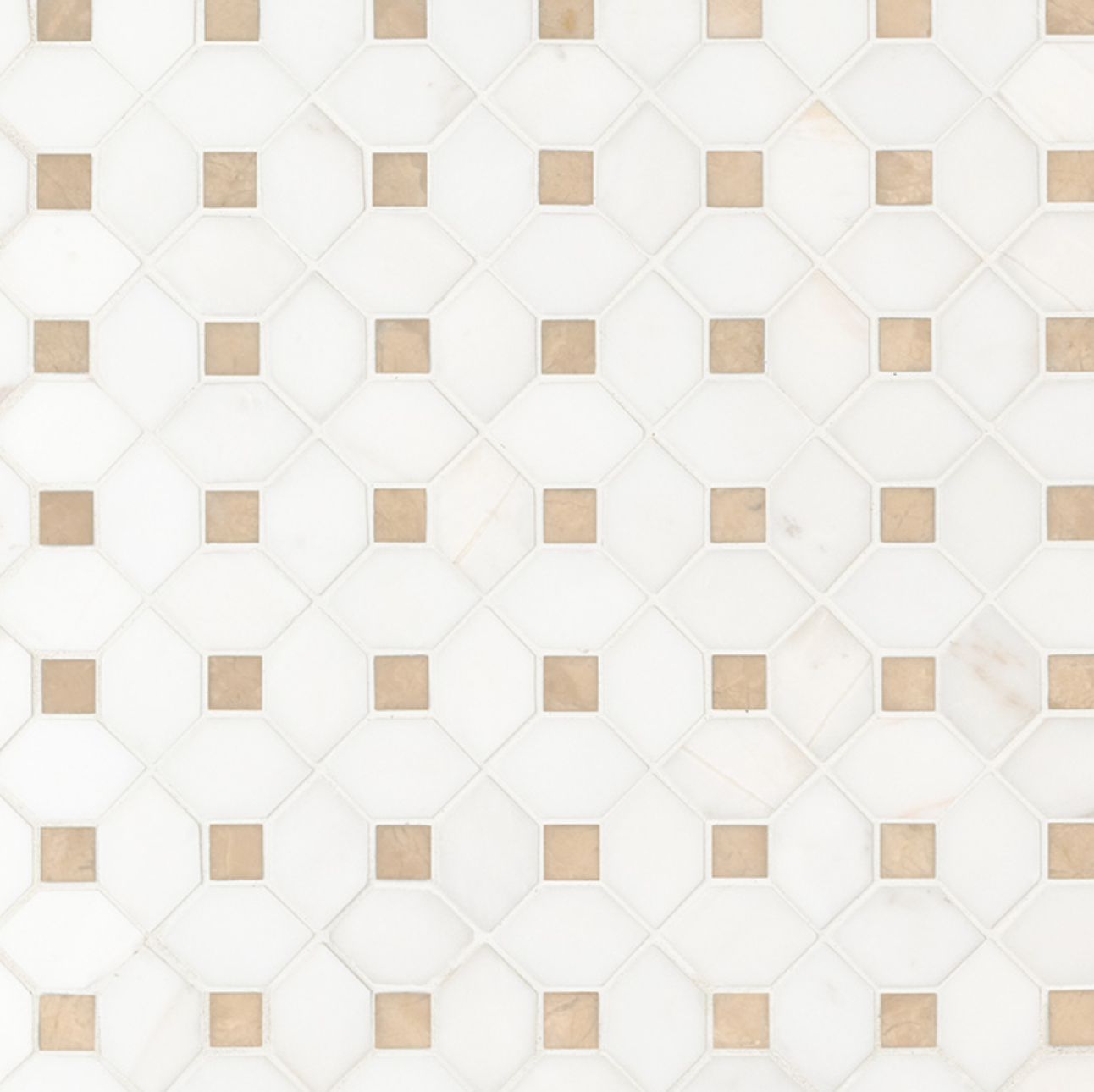 Bianco Dolomite Crema Dotty Pattern