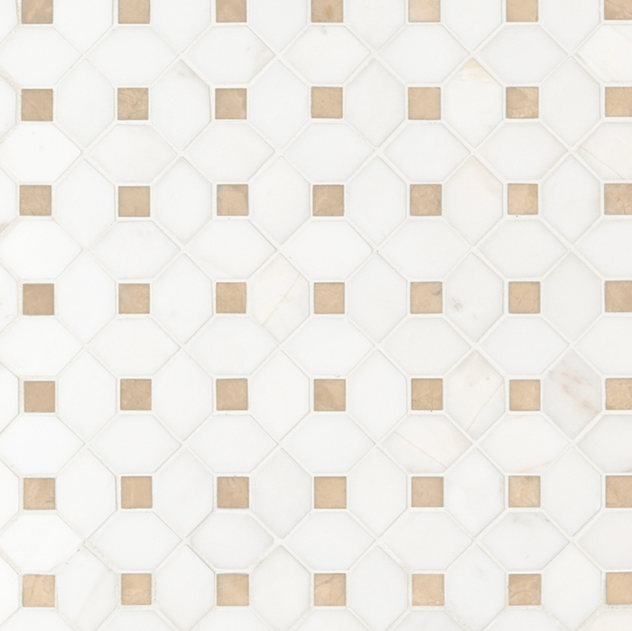 Bianco Dolomite Crema Dotty Pattern
